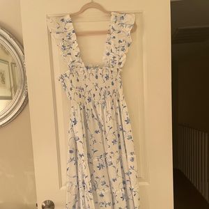 Hill House Nap Dress blue and white size extra large
